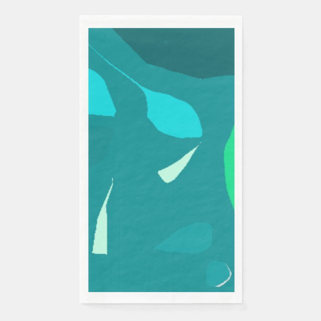 Subtile Minze Blades Design Paper Napkin Serviette (Vorderseite)