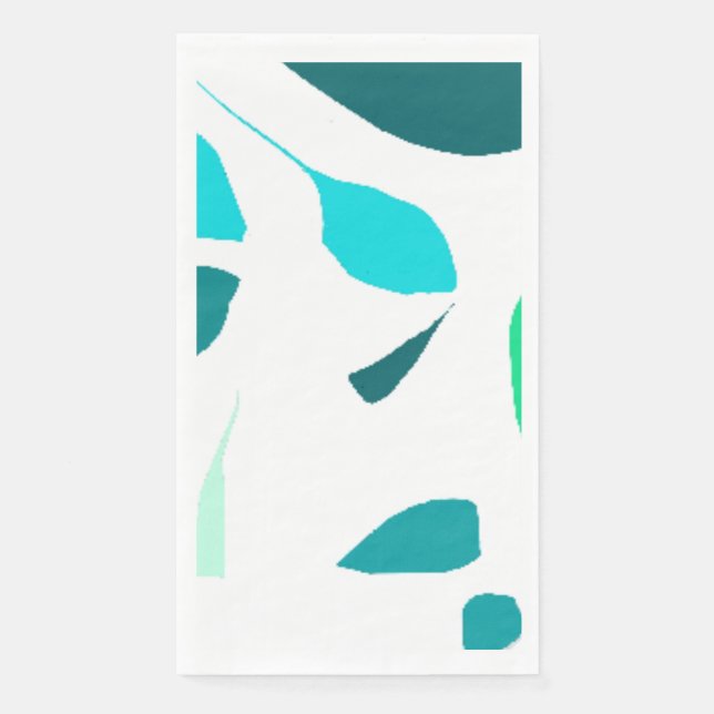 Subtile Minze Blades Design Paper Napkin Serviette (Vorderseite)