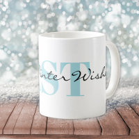 Subtile Monogramm und warme Winterwünsche