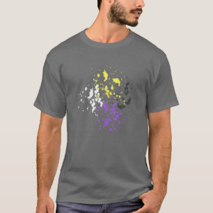 Subtile nicht binäre Flagge, nicht binäre Flagge T-Shirt