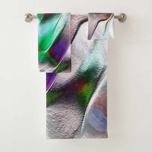 Subtile oder farbige Extravaganz in einem virtuell Badhandtuch Set (Insitu)