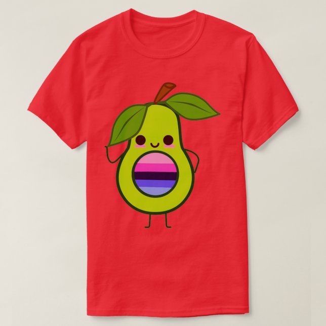 Subtile Omnisexual Avocado allnexual avocado omni T-Shirt (Design vorne)