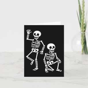 Subtile Party Skelette Halloween Clic Funny Spooky Karte