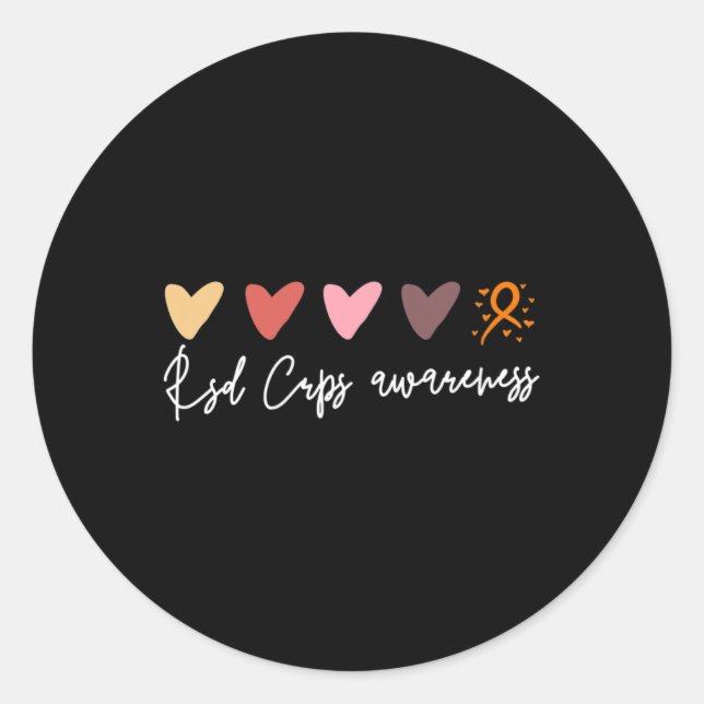 Subtile Rsd Crps Awareness Runder Aufkleber (Vorderseite)