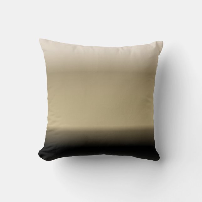 Subtile Schatten der Beige, zum von Ombre Steigung Kissen (Vorderseite)