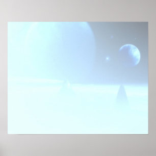 Subtile SciFi Fantasy Spacescape Image Poster