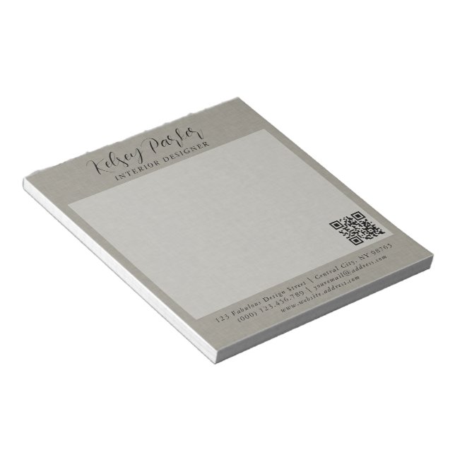 Subtile Textur Anpassbare Textur Notepad Notizblock (angewinkelt)