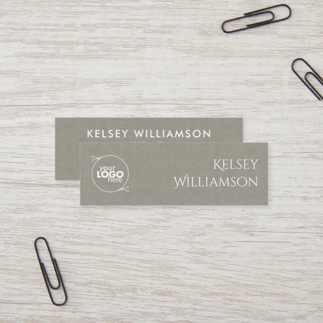Subtile Textur Custom Mini Business Card Mini Visitenkarte (Vorderseite/Rückseite Beispiel)