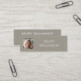 Subtile Textur Foto Mini Business Card Visitenkarte