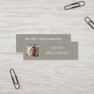 Subtile Textur Foto Mini Business Card Visitenkarte