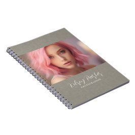 Subtile Texture Personalizable Foto Notebook Notizblock