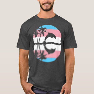 Subtile Transgender Pride Sunset, Trans Flag, Stol T-Shirt
