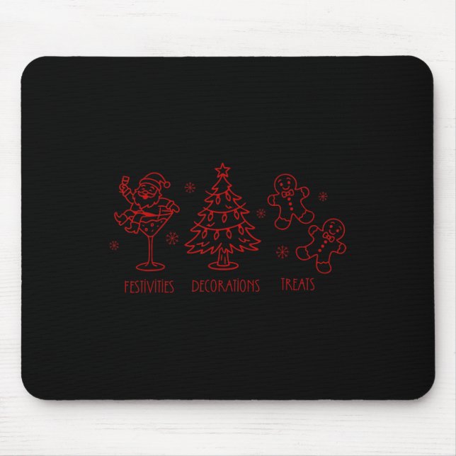Subtile versteckte Weihnachtsbotschaft Lustiger Tr Mousepad (Vorne)