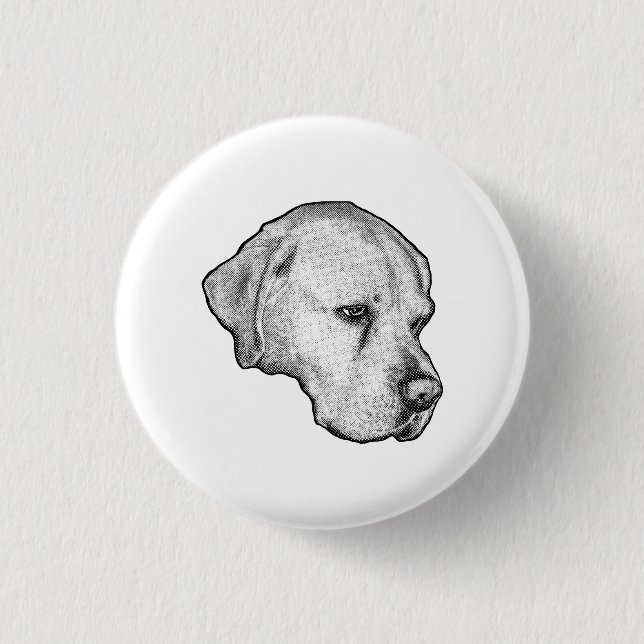 Subtiler Flockenkontrast Button (Vorderseite)