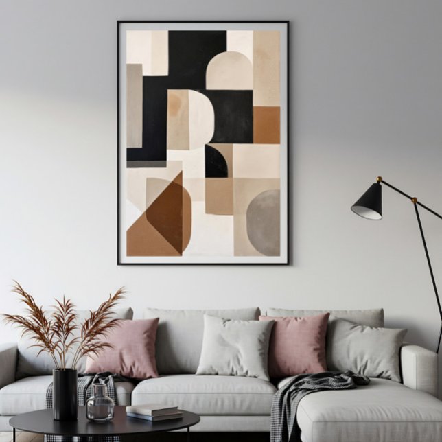 Subtiler geometrischer Rhythmus Leinwanddruck (Von Creator hochgeladen)