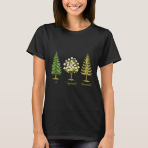Subtiler Tannenhartriegel Tamarack-Bäume Anti-Trum T-Shirt