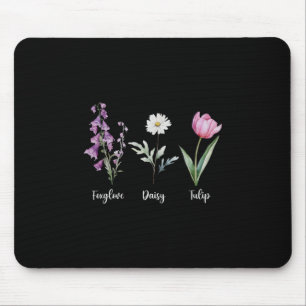 Subtiles florales Anti-Trump-Shirt Blumen Fingerhu Mousepad