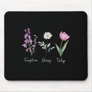 Subtiles florales Anti-Trump-Shirt Blumen Fingerhu Mousepad