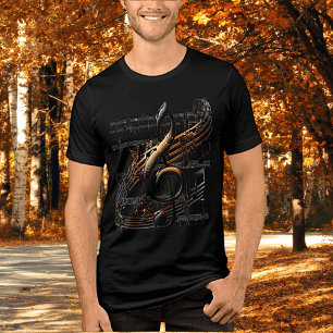 Subtiles Musikdesign Unisex Tri-Blend Shirt
