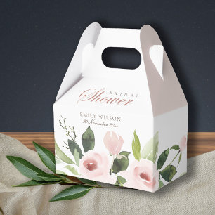 SUBTILES ROSA ROSENFLORALES HOCHZEITSSPRÜHREGEN IN GESCHENKSCHACHTEL