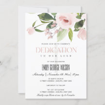 SUBTITEL BLUSPINK ROSE FLORAL BABY DEDICATION