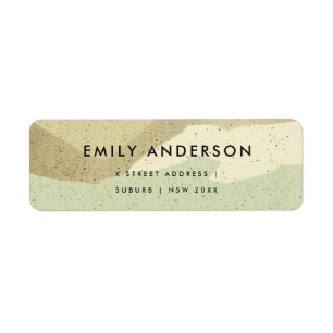 SUBTLE AQUA GRAY MODERN ABSTRAKT ART WAVES ADRESSE