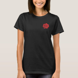Subtle Bloom – Minimal Rose Design T-Shirt