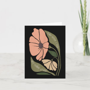 Subtle Boho Blume Anti Trum P Liberaler Protest Re Karte