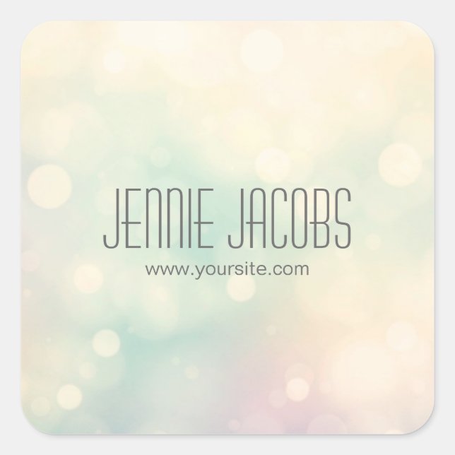 Subtle Bokeh Stickers (Vorderseite)