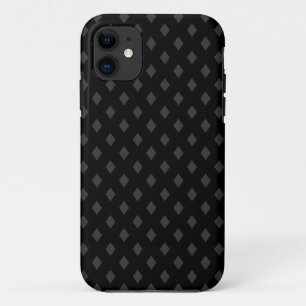 Subtle Diamonds - Dunkelgrau auf schwarz Case-Mate iPhone Hülle