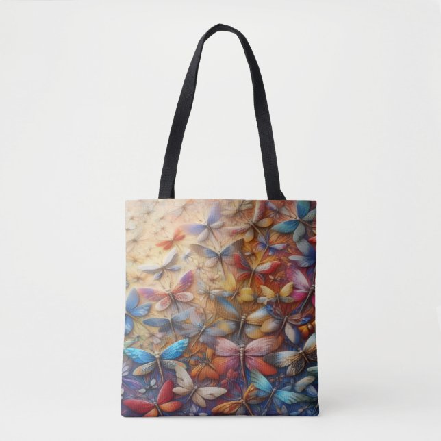 Subtle Dragonflies Tasche (Vorderseite)