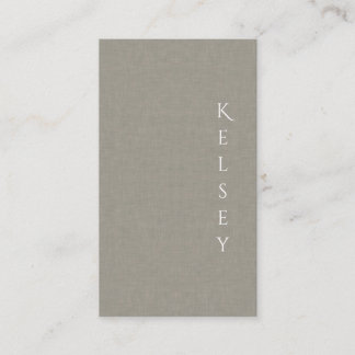 Subtle Fabric Elegantes Foto Business Card Visitenkarte