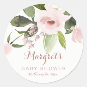 SUBTLE FARBWASCHMASCHEN BLUSH PINK FLORALBABY SHOW RUNDER AUFKLEBER