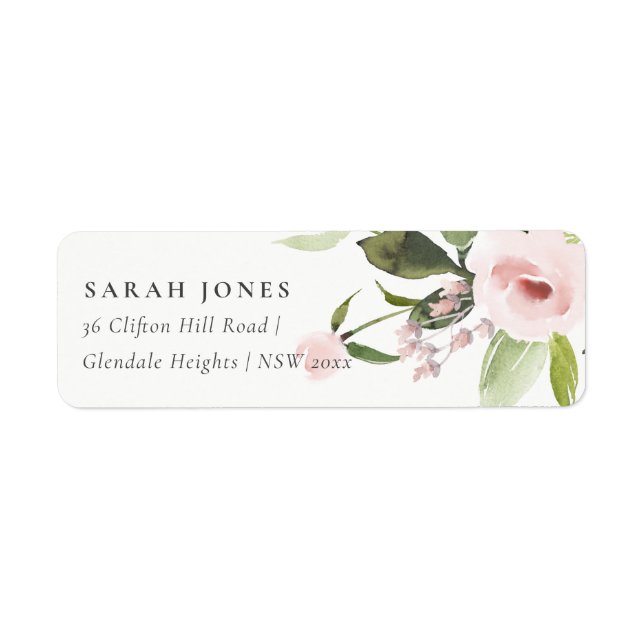 SUBTLE FARBWASH BLUSH PINK FLORAL BUNCH ADRESSE (Vorne)
