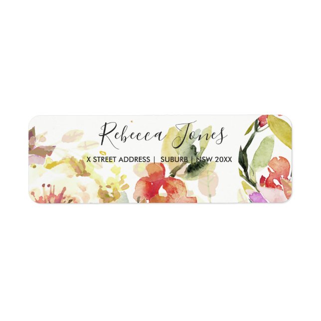 SUBTLE PEACH PINK WATERCOLOR FLUSSADRESSE (Vorne)