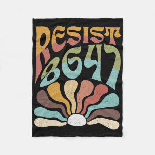 Subtle Resist 8647 Trump Resist Trump Protest Boho Fleecedecke