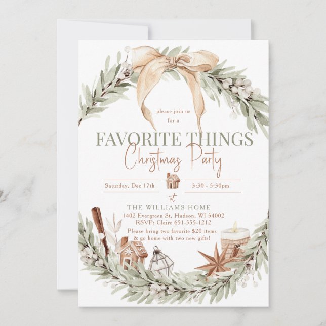 SubtleGreens Einladung (Vorderseite)