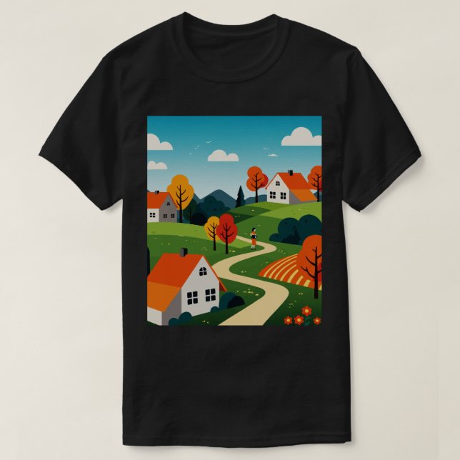 Suburban neighborhood  T-Shirt (Design vorne)