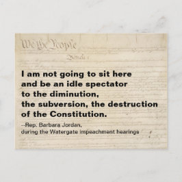 Subversion und Zerstörung der Verfassung Postkarte