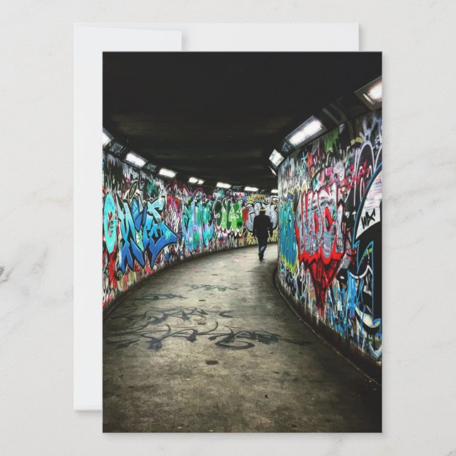 Subway Graffiti art flache Karte (Vorderseite)