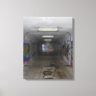 Subway Gritty Graffiti Street art, real world art Leinwanddruck