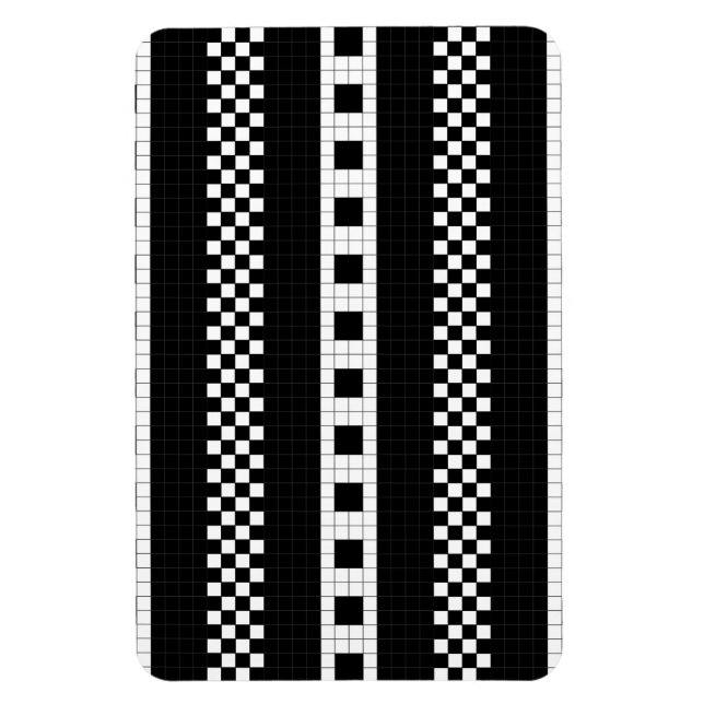 Subway Plaid Geometrics RL90 Magnet (Vertikal)