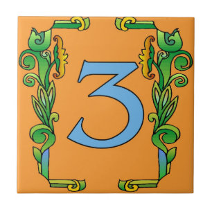 Subway Tiles Green Scroll Frame 3 Fliese