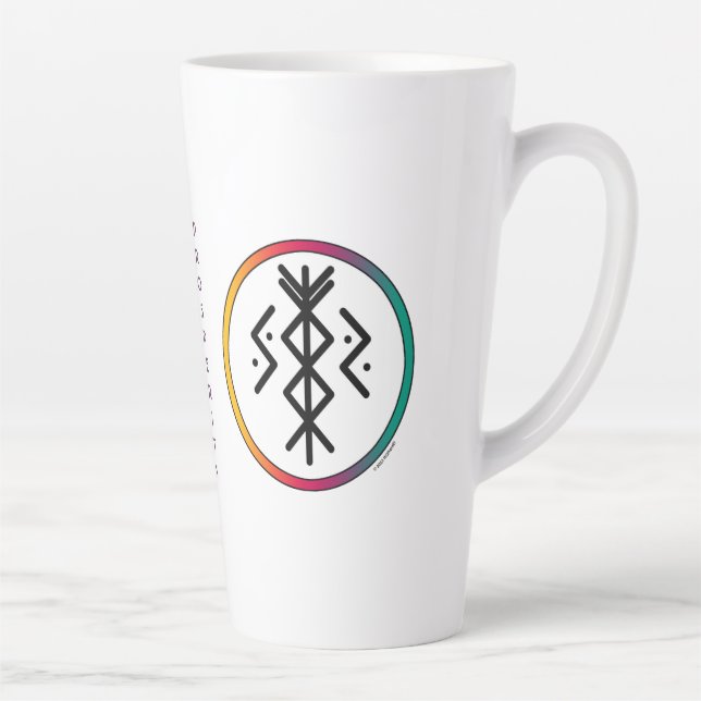 Succès et prospérité Bindrune Latte Mug (Droite)