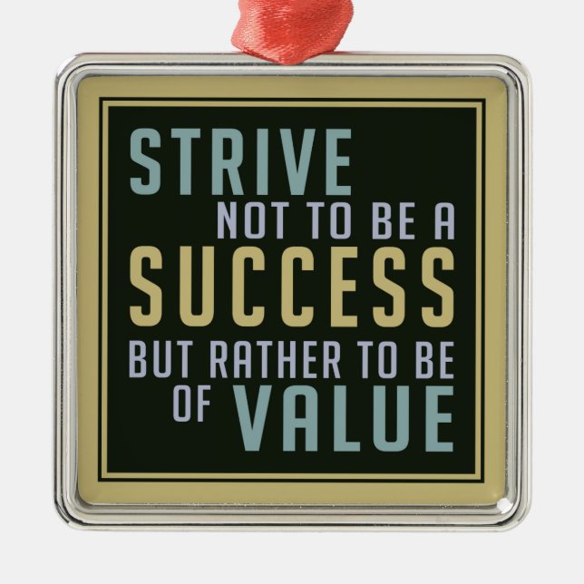 Succès et valeur ornement motivationnel (Devant)
