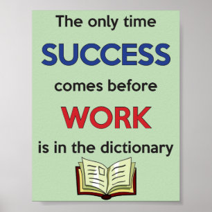 Success before Work Poster