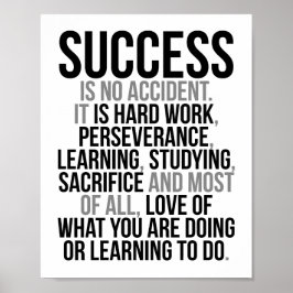 Success Is No Accident Poster