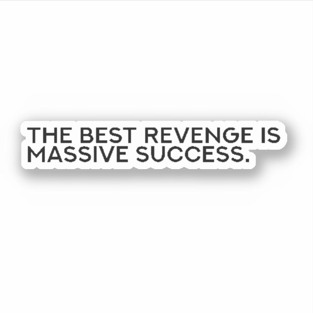 success stickers,quote motivational,ambition aufkleber (Vorderseite)