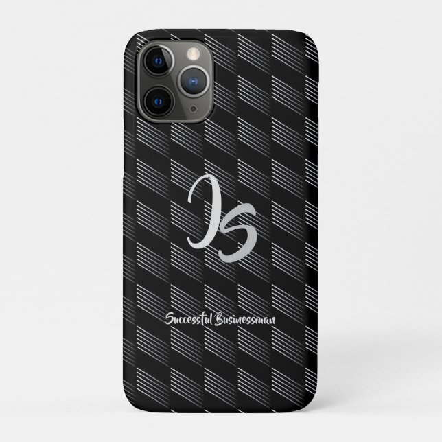 "Successman" Persönliches Silver Monogramm Case-Mate iPhone Hülle (Rückseite)