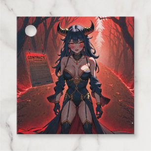 Succubus Kontakt am Kreuzweg: Anime Lilin Dämon Geschenkanhänger